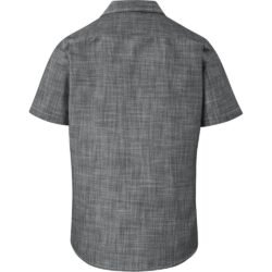 Mens Short Sleeve Windsor Shirt - Grey