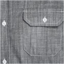 Mens Long Sleeve Windsor Shirt - Grey