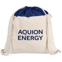 BG-KS-369-B-N_1024X1024 Kooshty Dominica Jumbo Cotton Drawstring Bag - Navy