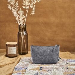 Okiyo Kesho Recycled PET Felt Mini Cosmetic Bag