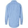 Mens Long Sleeve Micro Check Shirt - Light Blue