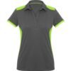 Ladies Rival Golf Shirt - Grey Lime