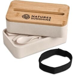 Okiyo Dura Wheat Straw & Bamboo Lunch Box Set