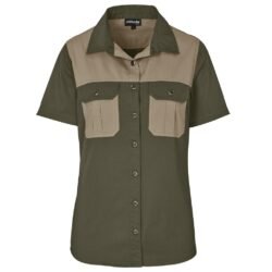 Ladies Short Sleeve Serengeti 2-Tone Bush Shirt