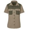 Ladies Short Sleeve Serengeti 2-Tone Bush Shirt