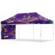 Coated Steel Sublimated Gazebo 6m x 3m -  1 Short Full-Wall Skin