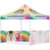Coated Steel Sublimated Gazebo 3m x 3m - 3 Half-Wall Skins