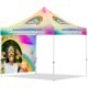 Coated Steel Sublimated Gazebo 3m x 3m - 1 Full-Wall Skin