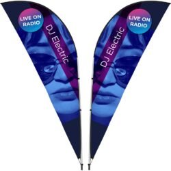 DEFAULT_1024X1024-1713 Legend 3M Sublimated Sharkfin Double-Sided Flying Banner - 1 complete unit