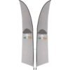 Legend 3M Sublimated Arcfin Double-Sided Flying Banner - 1 complete unit