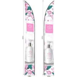 Legend 4m Sublimated Arcfin Double-Sided Flying Banner Skin (Excludes Hardware)