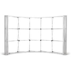 Legend Curved Banner Wall with Wings 3.5m x 2.25m