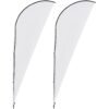 Legend 2m Sharkfin Flying Banner (Set of 2)