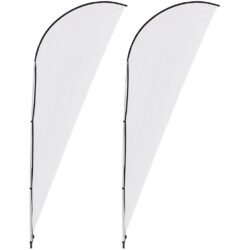 Legend 2m Sharkfin Flying Banner (Set of 2)