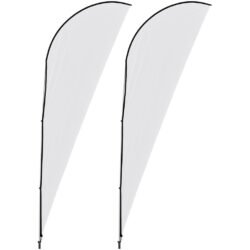 Legend 4m Sharkfin Flying Banner (Set of 2)