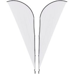 Legend 2M Sublimated Sharkfin Double-Sided Flying Banner - 1 complete unit