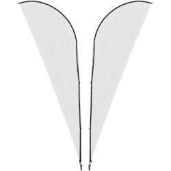 Legend 4M Sublimated Sharkfin Double-Sided Flying Banner - 1 complete unit