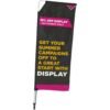 Legend 2M Sublimated Telescopic Double-Sided Flying Banner - 1 complete unit