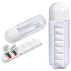 Altitude Vita-Stream Pill Box Plastic Water Bottle - 600ml