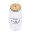 Okiyo Natsu Glass & Bamboo Tumbler & Straw - 500ml