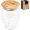 Okiyo Moco Glass & Bamboo Double-Wall Cup - 350ml