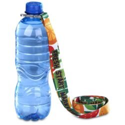 Altitude Aqua Crossbody Double-Sided Sublimated Satin Bottle Lanyard