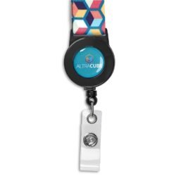 Altitude Badge Reel Single-Sided Sublimated Satin Lanyard
