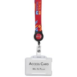 Altitude Badge Reel Single-Sided Sublimated Satin Lanyard
