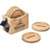 Okiyo Kanpai Bamboo Coaster & Bottle Opener Set