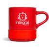 Kooshty Mixalot Ceramic Coffee Mug - 320ml - Red