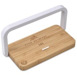 Okiyo Yoru Bamboo Wireless Charger & Night Light