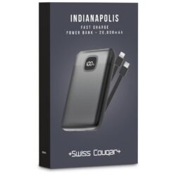 Swiss Cougar Indianapolis Fast Charge 22.5W Power Bank -20,000mAh