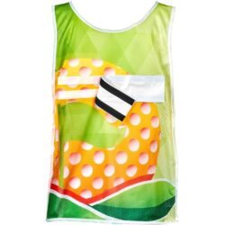 Hoppla Jackal Caddy Bib with PVC Name Sleeve-White