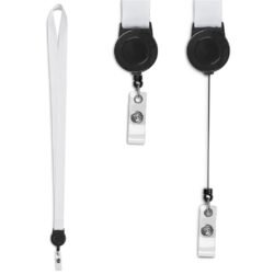 Altitude Sample Retractable Badge Reel Single-Sided Sublimation Satin Lanyard