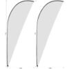 Legend 3m Sublimated Sharkfin Flying Banner Skin - Set Of 2 (Excludes Hardware)