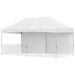 Coated Steel Sublimated Gazebo 6m x 3m - 1 Short Half-Wall Skin - 1 Long Full Wall Skin