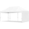 Coated Steel Sublimated Gazebo 6m x 3m -  1 Short Full-Wall Skin