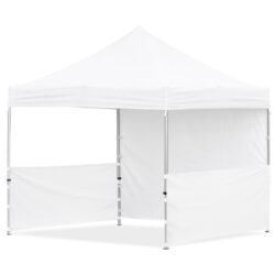 Coated Steel Sublimated Gazebo 3 x 3m - 2 Half-Wall Skins - 1 Full-Wall Skin