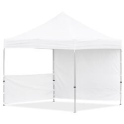 Coated Steel Sublimated Gazebo 3m x 3m - 1 Half-Wall Skin - 1 Full-Wall Skin