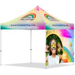 Coated Steel Sublimated Gazebo 3m x 3m - 1 Full-Wall Skin