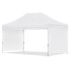 Coated Steel Sublimated Gazebo 4.5m x 3m -  2 Short Full-Wall Skins