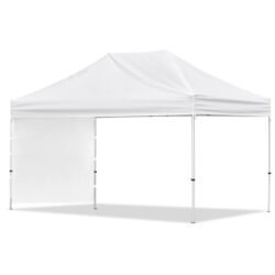 Coated Steel Sublimated Gazebo 4.5m x 3m - 1 Short Full-Wall Skin