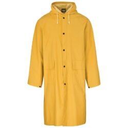 Light Duty Storm Rubberised Polyester/PVC Raincoat - Yellow