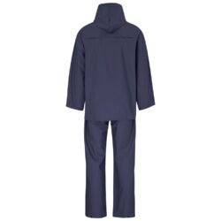 Light Hurricane Rubberised Polyester/PVC Rainsuit - Navy