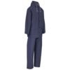 Light Hurricane Rubberised Polyester/PVC Rainsuit - Navy