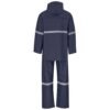 Light Duty Tornado  Hi-Viz Reflective  Rubberised Rainsuit - Navy