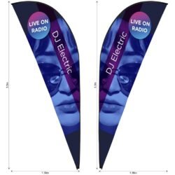 DEFAULT_1024X1024-408 Legend 3m Sublimated Sharkfin Double-Sided Flying Banner Skin (Excludes Hardware)