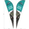 Legend 4m Sublimated Sharkfin Double-Sided Flying Banner Skin (Excludes Hardware)