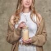 Okiyo Natsu Glass & Bamboo Tumbler & Straw - 500ml