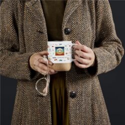 Serendipio Sienna Cork & Ceramic Sublimation Coffee Mug - 340ml